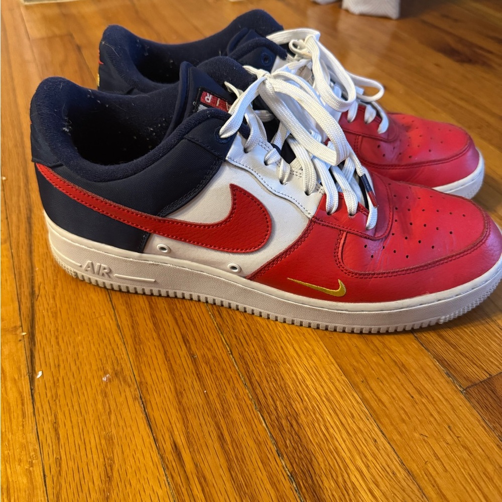 Nike Air Force Independence Day Red White and Blue Sneakers